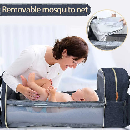 BabyHaven™ BabyCare Bag – Foldable Diaper Bag with Changing Station