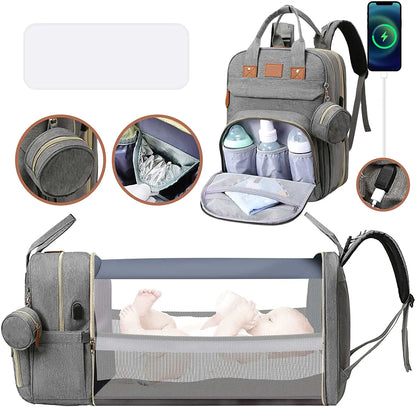 BabyHaven™ BabyCare Bag – Foldable Diaper Bag with Changing Station